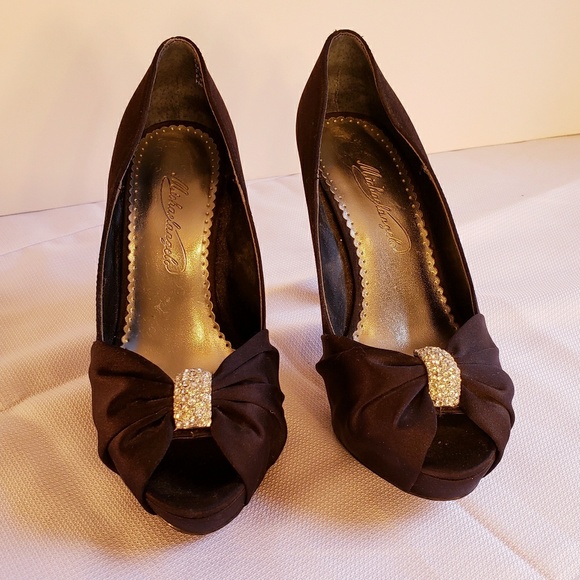 Pretty ❤️Michelangelo Size 6 Med Black Dressy Heels w Bling❤️ - Picture 8 of 8
